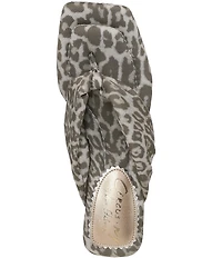 Circus NY by Sam Edelman Colette Leopard Thong Block Heel Slide Sandals