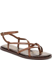 Circus NY by Sam Edelman Dakota Leather Ankle Wrap Thong Sandals