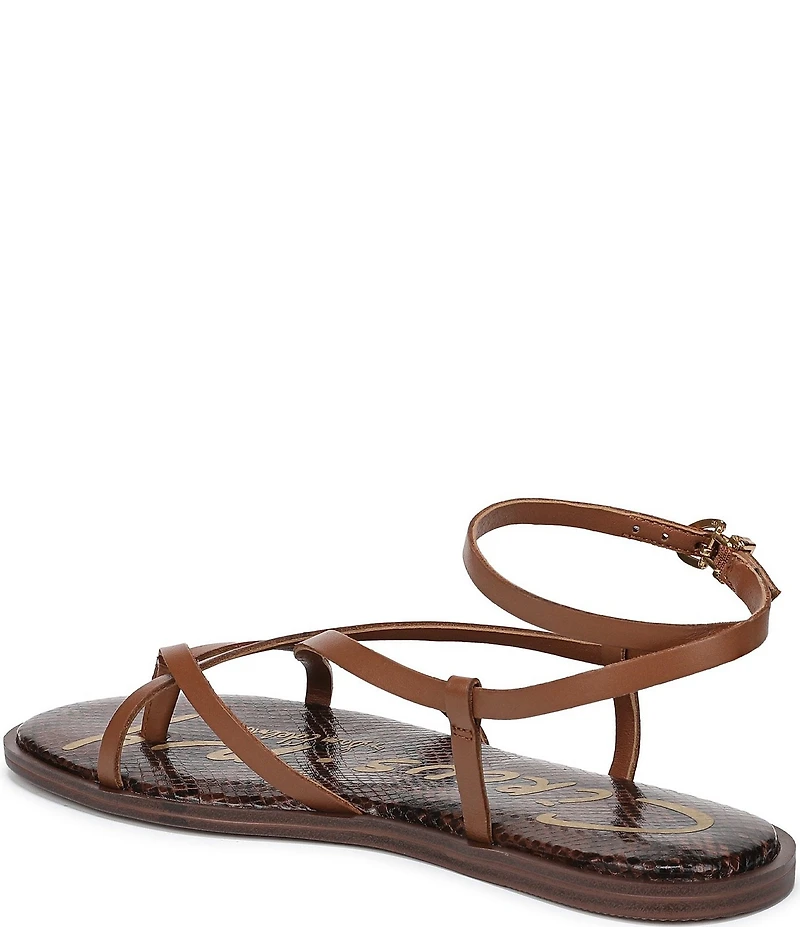 Circus NY by Sam Edelman Dakota Leather Ankle Wrap Thong Sandals