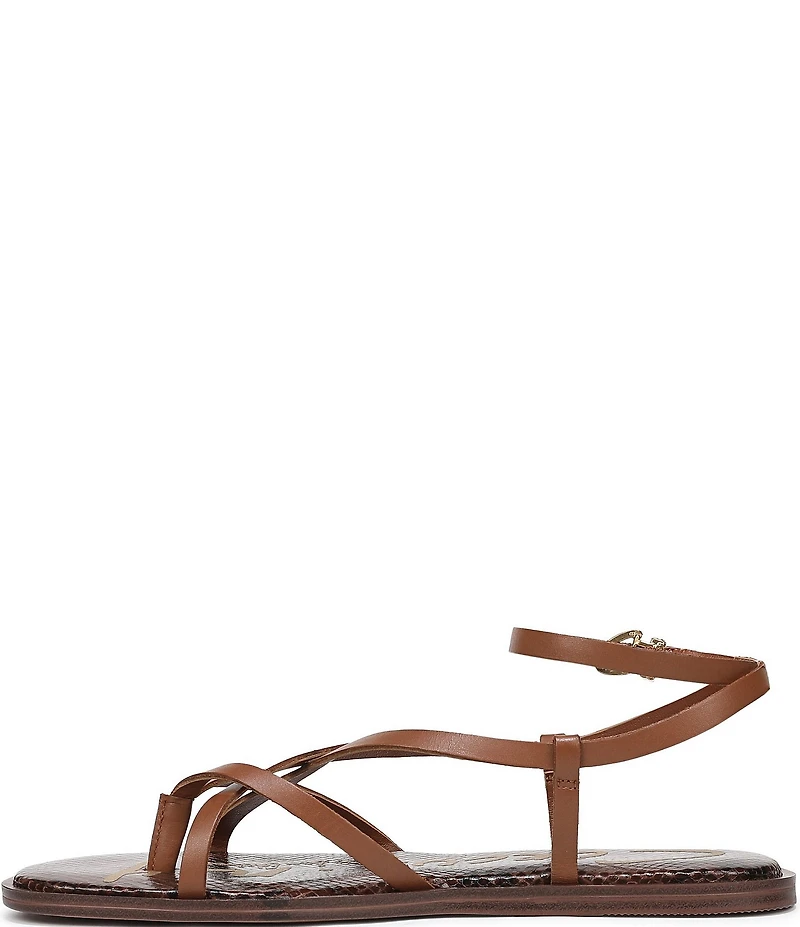 Circus NY by Sam Edelman Dakota Leather Ankle Wrap Thong Sandals