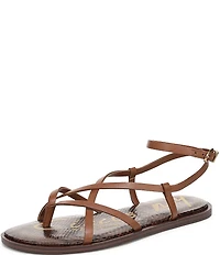 Circus NY by Sam Edelman Dakota Leather Ankle Wrap Thong Sandals