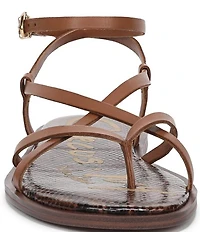 Circus NY by Sam Edelman Dakota Leather Ankle Wrap Thong Sandals