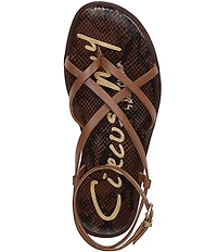 Circus NY by Sam Edelman Dakota Leather Ankle Wrap Thong Sandals