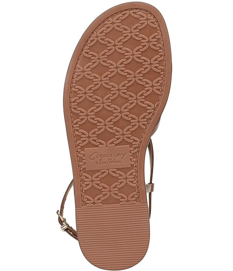 Circus NY by Sam Edelman Dakota Leather Ankle Wrap Thong Sandals