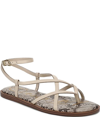Circus NY by Sam Edelman Dakota Leather Ankle Wrap Thong Sandals