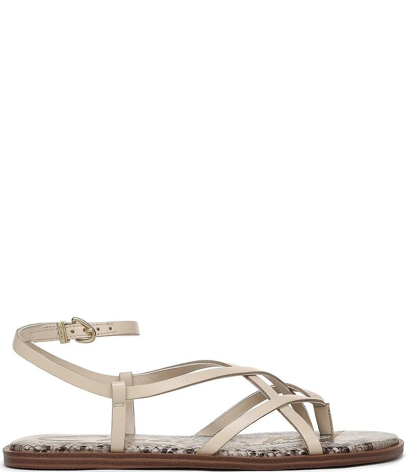 Circus NY by Sam Edelman Dakota Leather Ankle Wrap Thong Sandals
