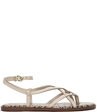 Circus NY by Sam Edelman Dakota Leather Ankle Wrap Thong Sandals