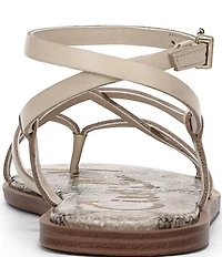 Circus NY by Sam Edelman Dakota Leather Ankle Wrap Thong Sandals