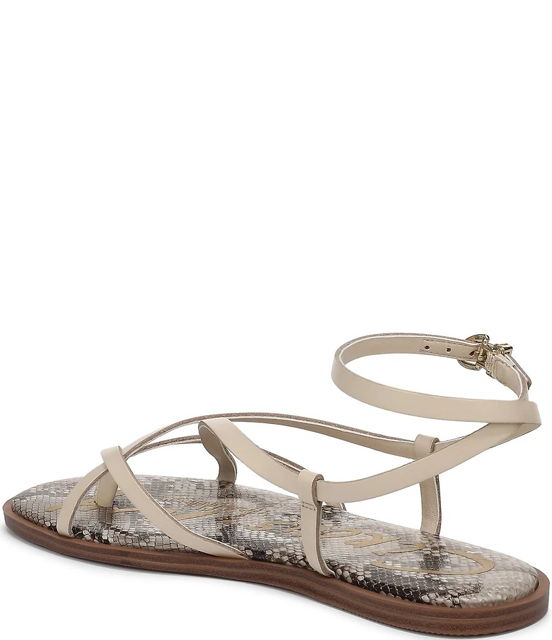 Circus NY by Sam Edelman Dakota Leather Ankle Wrap Thong Sandals