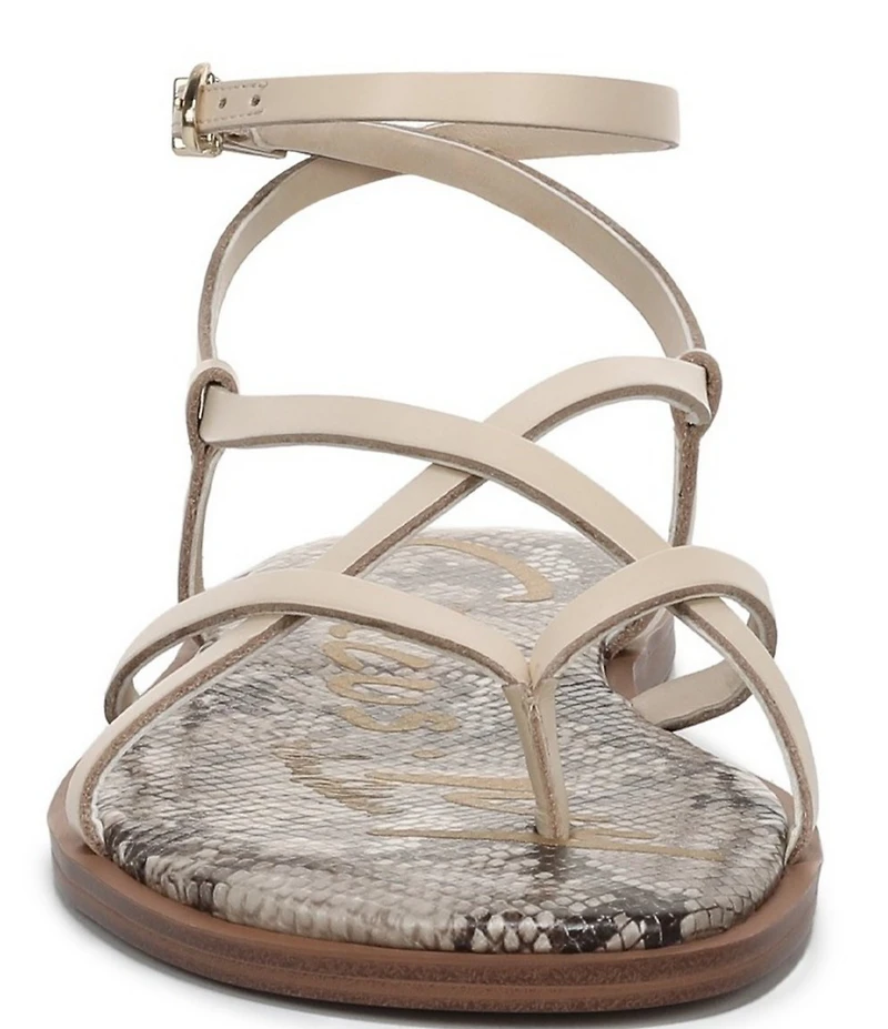 Circus NY by Sam Edelman Dakota Leather Ankle Wrap Thong Sandals