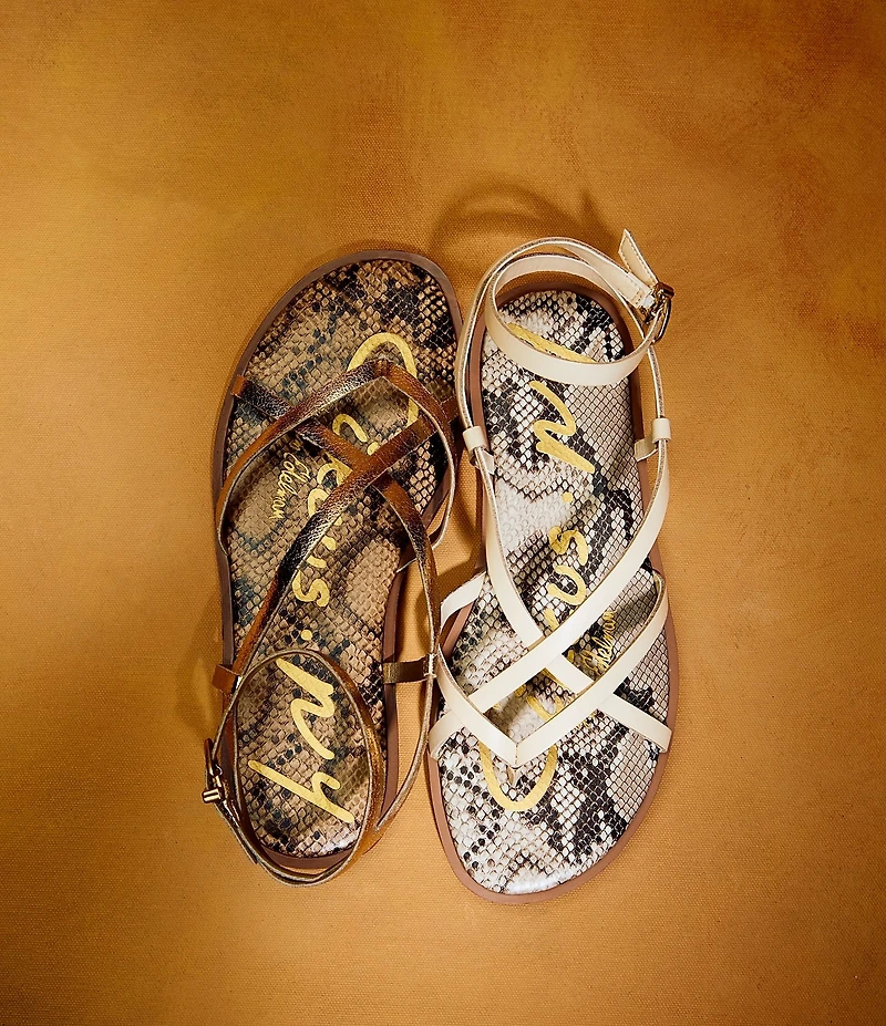 Circus NY by Sam Edelman Dakota Leather Ankle Wrap Thong Sandals
