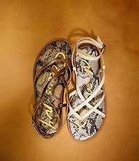 Circus NY by Sam Edelman Dakota Leather Ankle Wrap Thong Sandals