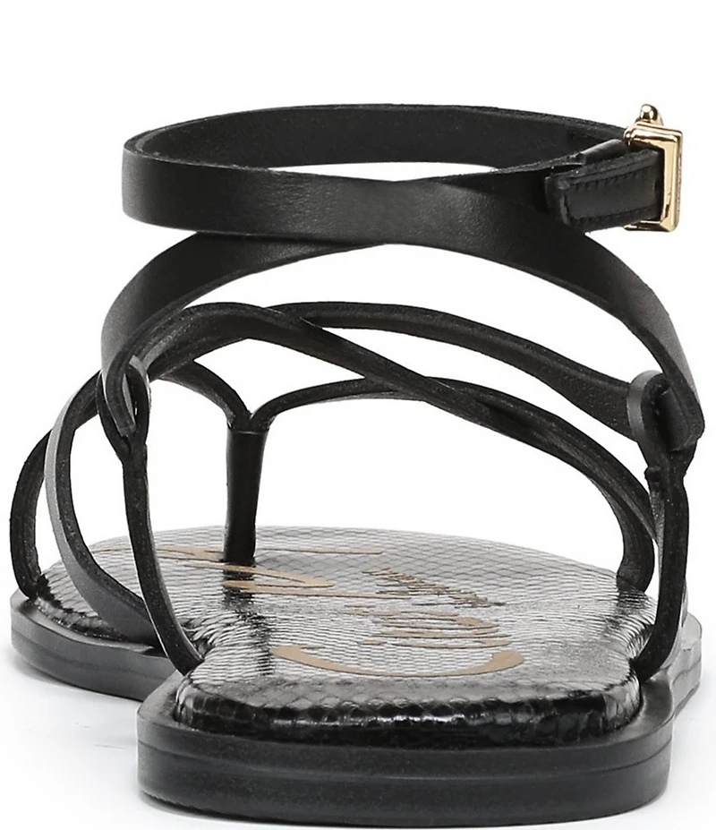 Circus NY by Sam Edelman Dakota Leather Ankle Wrap Thong Sandals