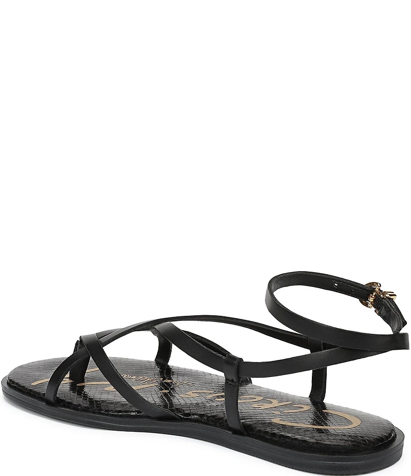 Circus NY by Sam Edelman Dakota Leather Ankle Wrap Thong Sandals