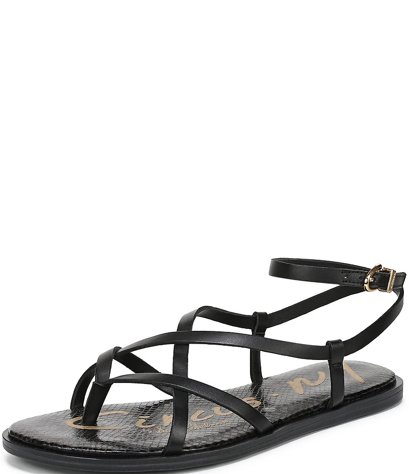 Circus NY by Sam Edelman Dakota Leather Ankle Wrap Thong Sandals