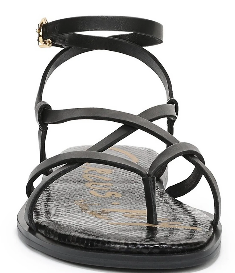 Circus NY by Sam Edelman Dakota Leather Ankle Wrap Thong Sandals