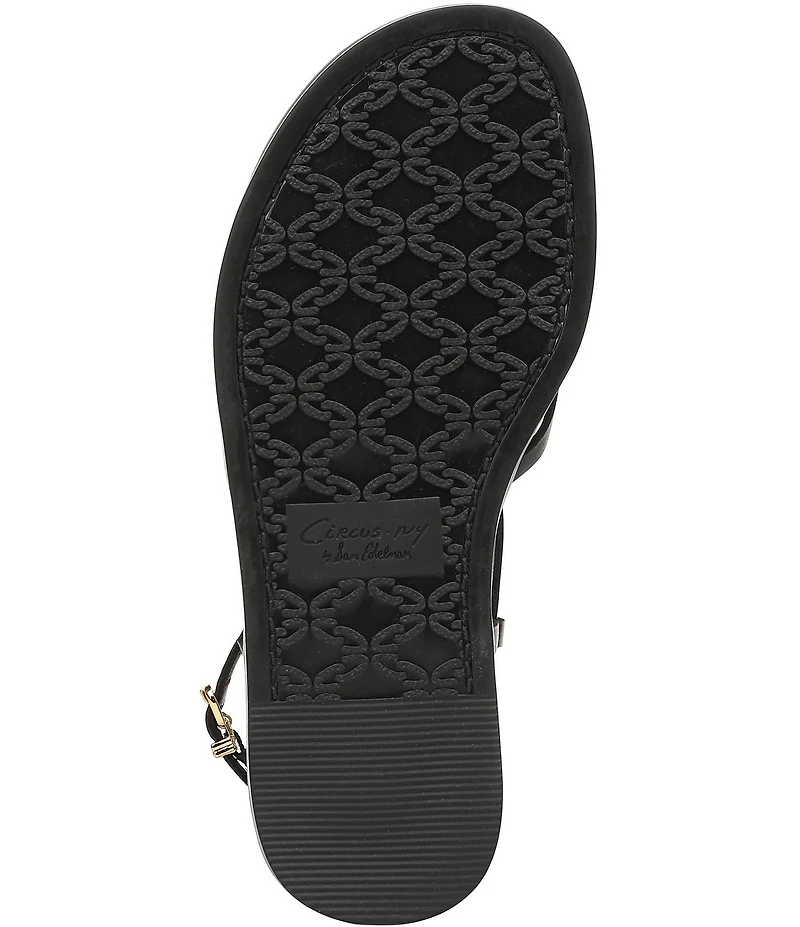 Circus NY by Sam Edelman Dakota Leather Ankle Wrap Thong Sandals