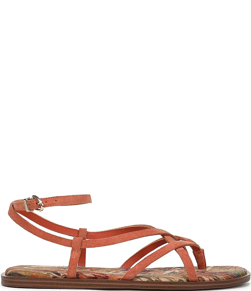 Circus NY by Sam Edelman Dakota Suede Ankle Strap Thong Sandals