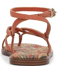 Circus NY by Sam Edelman Dakota Suede Ankle Strap Thong Sandals