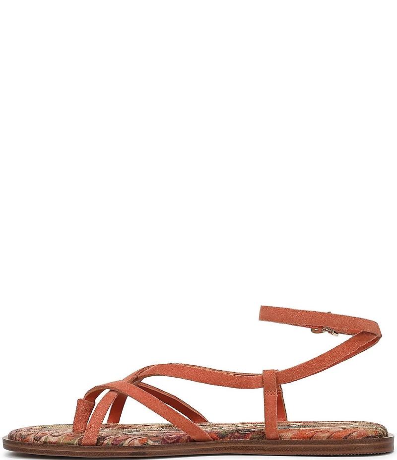 Circus NY by Sam Edelman Dakota Suede Ankle Strap Thong Sandals