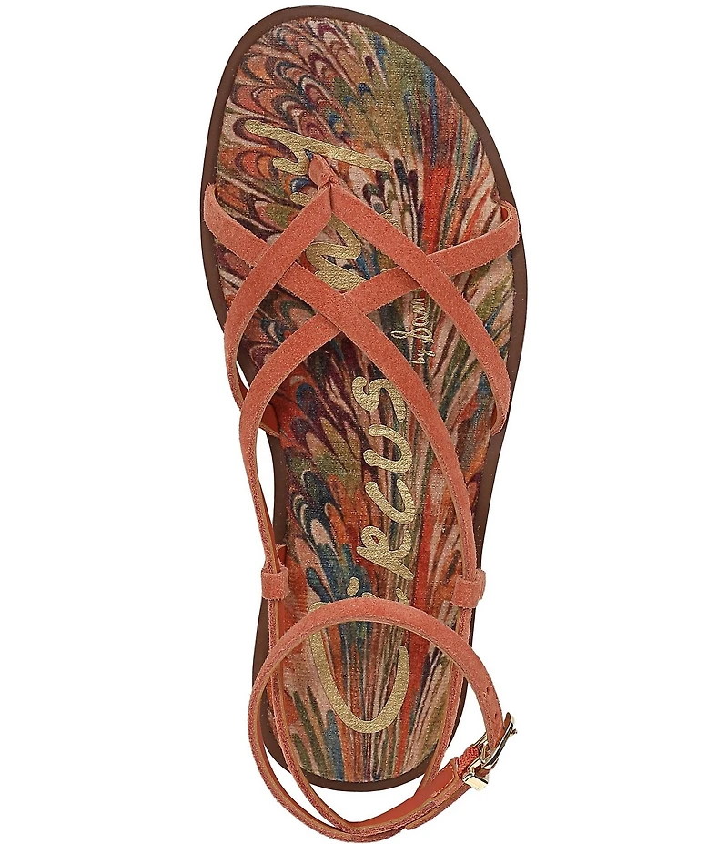 Circus NY by Sam Edelman Dakota Suede Ankle Strap Thong Sandals