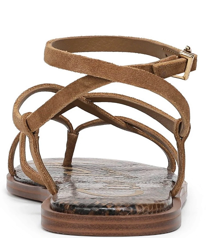 Circus NY by Sam Edelman Dakota Suede Ankle Wrap Thong Sandals