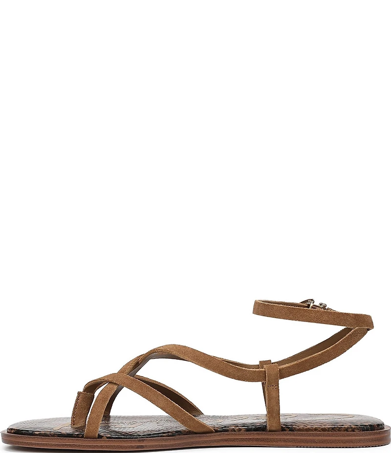 Circus NY by Sam Edelman Dakota Suede Ankle Wrap Thong Sandals