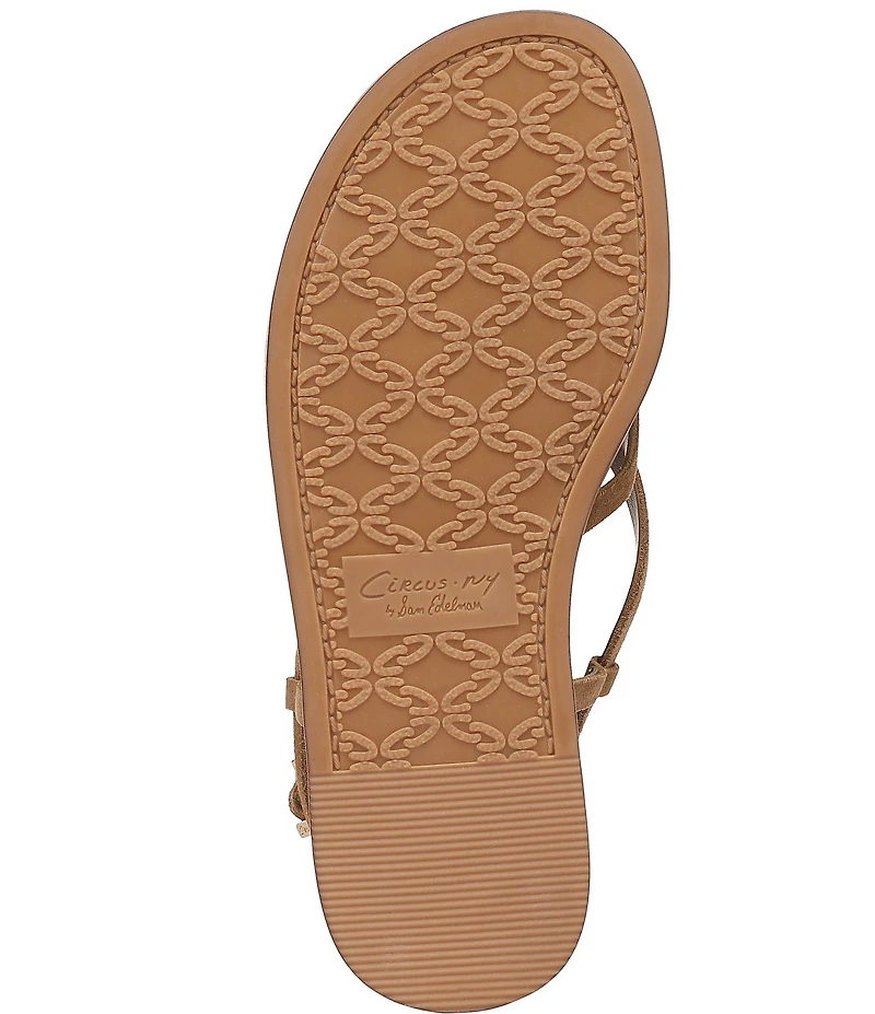 Circus NY by Sam Edelman Dakota Suede Ankle Wrap Thong Sandals