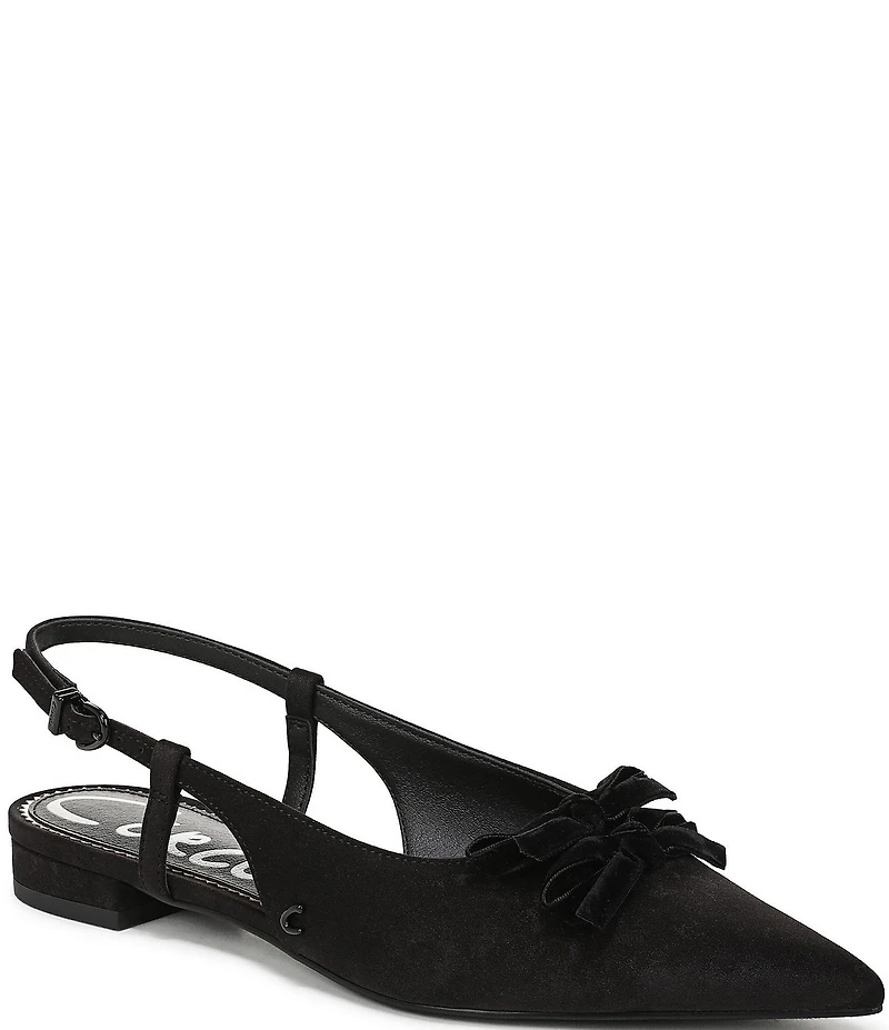 Circus NY by Sam Edelman Delanie Pointed Toe Bow Detail Dress Slingback Flats