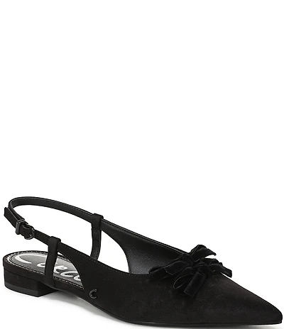Circus NY by Sam Edelman Delanie Pointed Toe Bow Detail Dress Slingback Flats