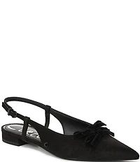 Circus NY by Sam Edelman Delanie Pointed Toe Bow Detail Dress Slingback Flats