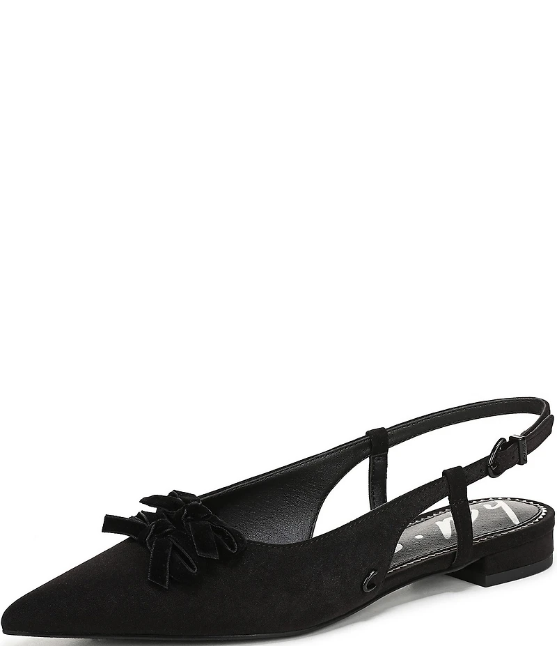 Circus NY by Sam Edelman Delanie Pointed Toe Bow Detail Dress Slingback Flats