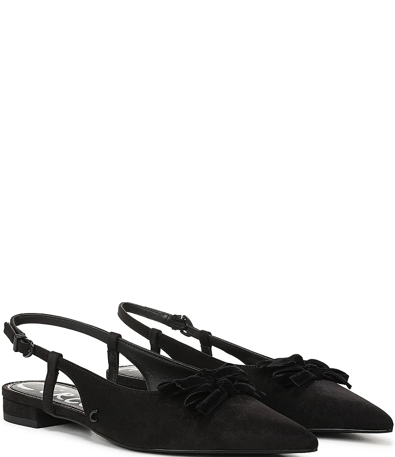 Circus NY by Sam Edelman Delanie Pointed Toe Bow Detail Dress Slingback Flats