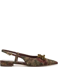 Circus NY by Sam Edelman Delanie Pointed Toe Heirloom Bow Detail Dress Slingback Flats
