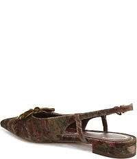 Circus NY by Sam Edelman Delanie Pointed Toe Heirloom Bow Detail Dress Slingback Flats