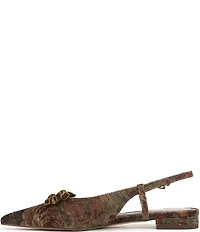 Circus NY by Sam Edelman Delanie Pointed Toe Heirloom Bow Detail Dress Slingback Flats