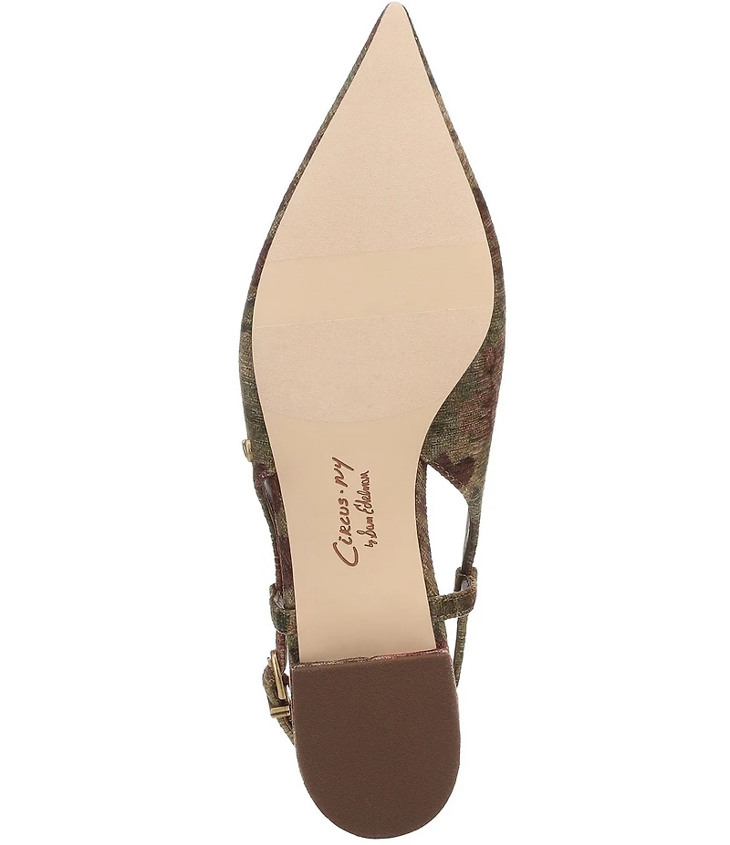 Circus NY by Sam Edelman Delanie Pointed Toe Heirloom Bow Detail Dress Slingback Flats