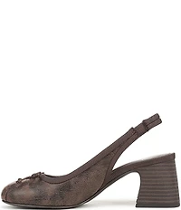Circus NY by Sam Edelman Diane Distressed Bow Slingback Ballet Pumps