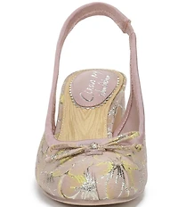 Circus NY by Sam Edelman Diane Floral Bow Slingback Pumps