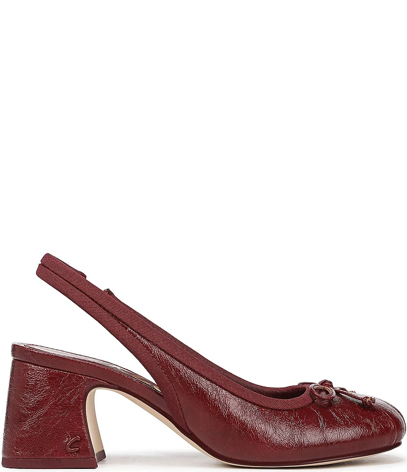Circus NY by Sam Edelman Diane Glossy Bow Slingback Pumps