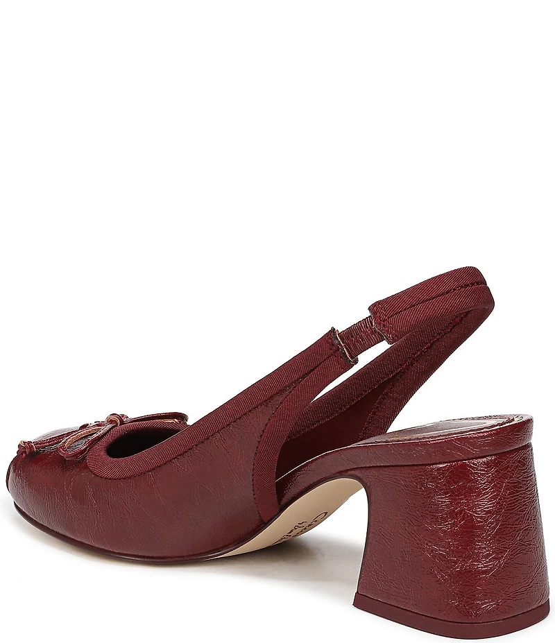 Circus NY by Sam Edelman Diane Glossy Bow Slingback Pumps