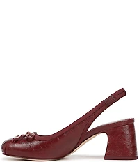 Circus NY by Sam Edelman Diane Glossy Bow Slingback Pumps