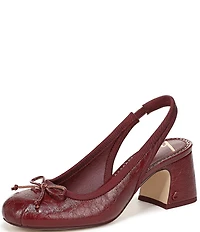 Circus NY by Sam Edelman Diane Glossy Bow Slingback Pumps