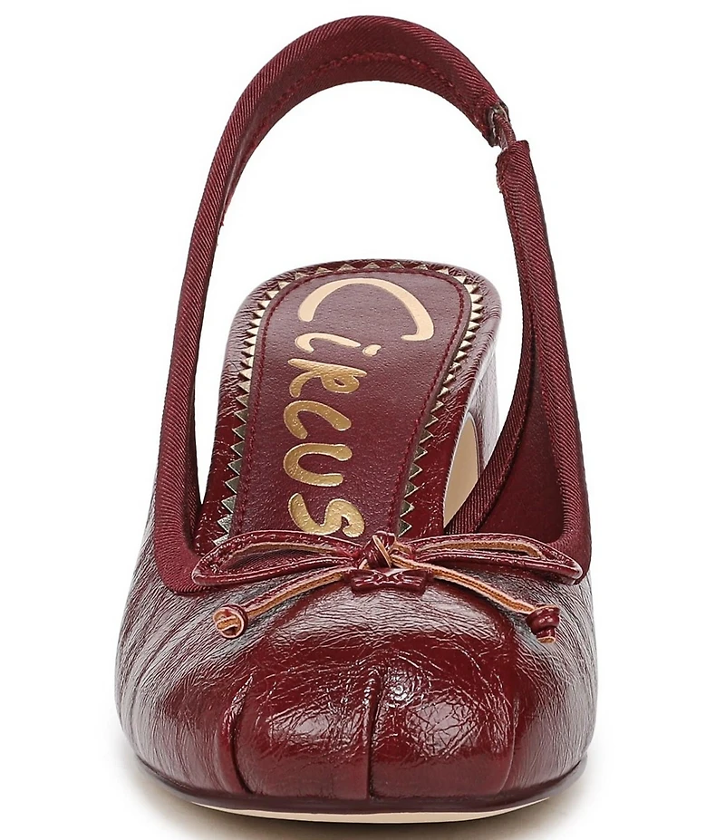 Circus NY by Sam Edelman Diane Glossy Bow Slingback Pumps