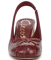 Circus NY by Sam Edelman Diane Glossy Bow Slingback Pumps