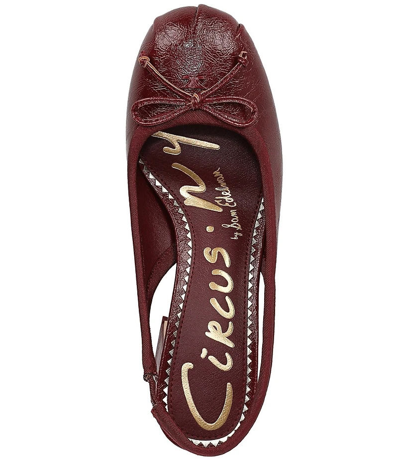 Circus NY by Sam Edelman Diane Glossy Bow Slingback Pumps