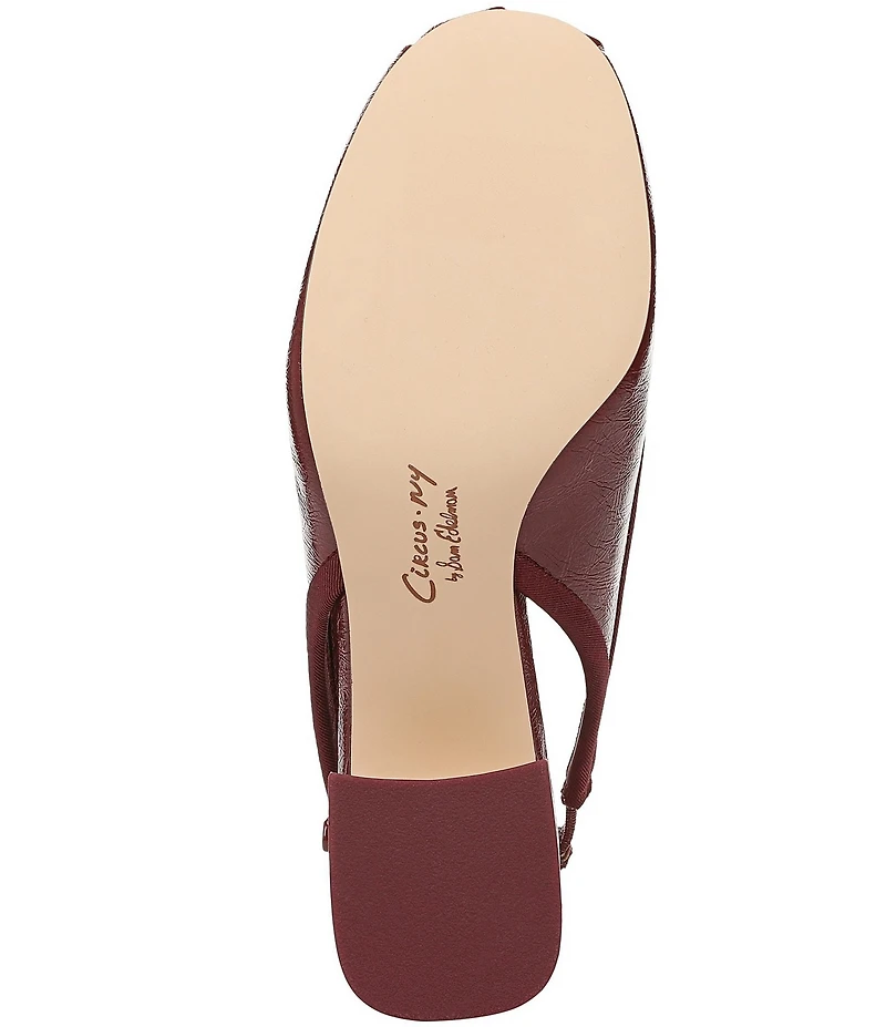 Circus NY by Sam Edelman Diane Glossy Bow Slingback Pumps