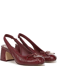 Circus NY by Sam Edelman Diane Glossy Bow Slingback Pumps