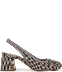 Circus NY by Sam Edelman Diane Houndstooth Fabric Bow Slingback Pumps