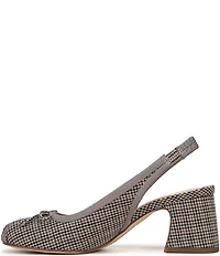 Circus NY by Sam Edelman Diane Houndstooth Fabric Bow Slingback Pumps